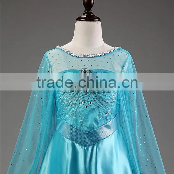 (Hot Sell) Frozen Girl Dress Mullet Dress for Chirldren Summer Dress One-piece Beautiful Wedding Dress photo-6