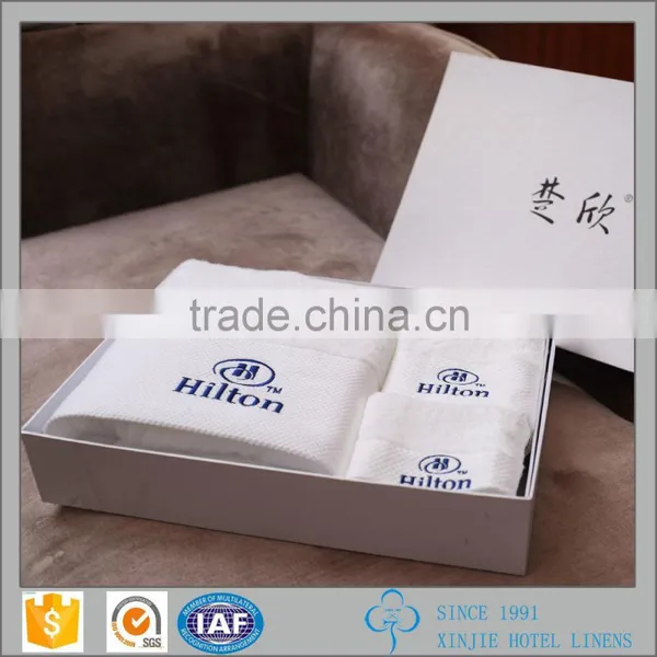 White Embroidered Aviation Hotel Towel