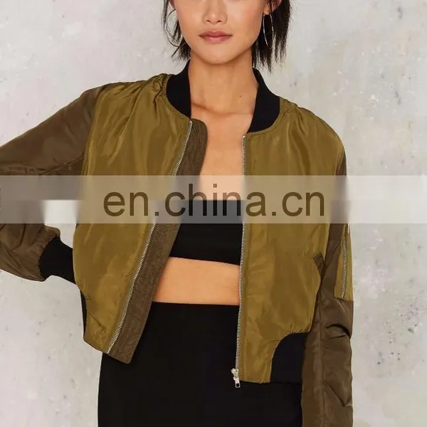 2017 Spring Custom Bomber Jackets Girls Short Jackets Wholesale photo-2