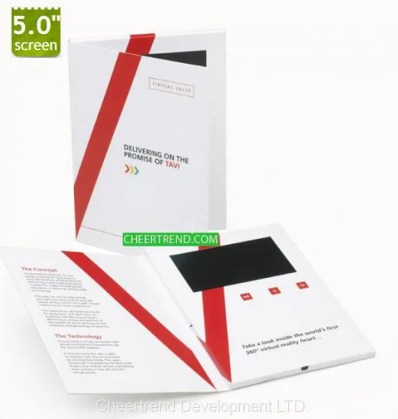 Factory Wholesale Custom Made 2.4 4.3 5 7 10 Inch Blank Paper Lcd Promotional Video Greeting Card Digital Brochure photo-4