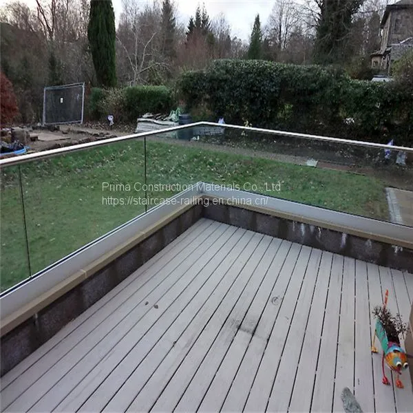 Aluminium U Channel Glass Railing Stainless Steel Handrails Design photo-4
