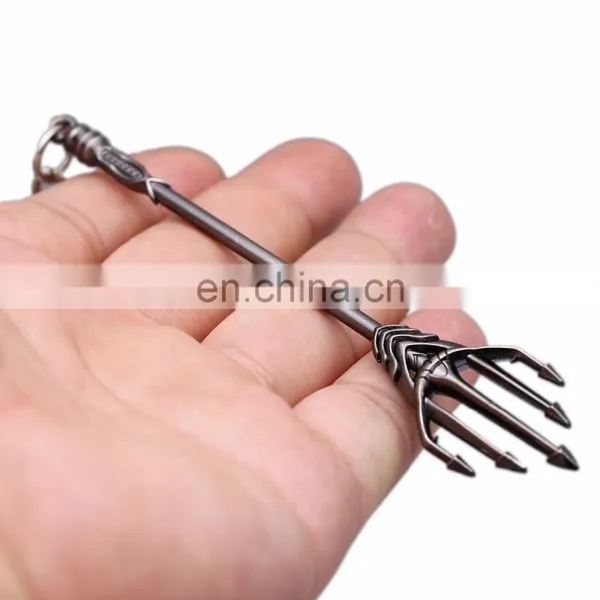DC Comic Justice League Super Heros Aquaman Trident Model Keychain photo-5