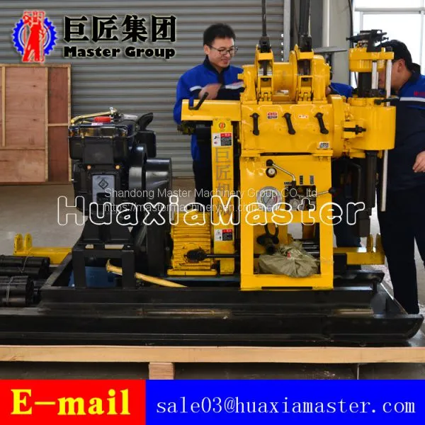 Borehole Drilling Rock Sample Hydraulic Press Diesel Engine Water Well Drilling Rig photo-4