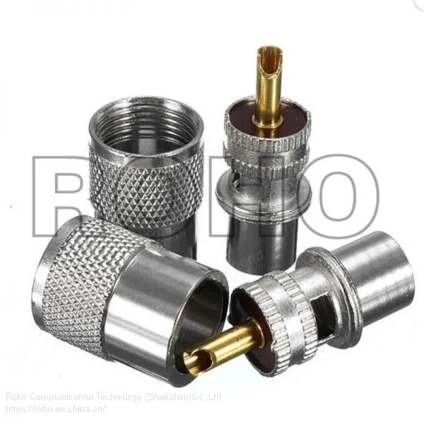 Metal UHF Pl-259 Male Solder RF Connector Plug for Rg8 Coaxial Cable Connector photo-3