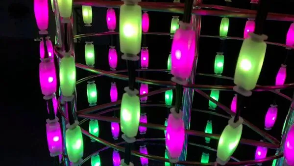 2LEDS 360degrees Polycarbonate 12V RGB Pebble Light For Outdoor Decoration photo-3