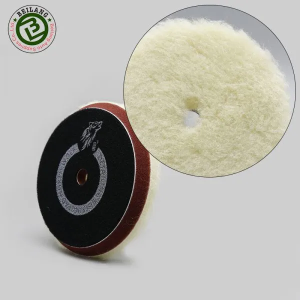 100% Lambs Car Polishing Pad / Wool Buffing Pad for Car Polishing photo-4