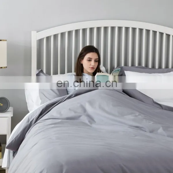 Holiday Pure Gray Twin Size Duvet Cover Bedding Set With Zipper Closure photo-4