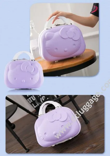ABS PC Cosmetic Case Women Beauty Travel Make Up Luggage photo-4