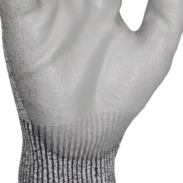 Cut Resistant Level 5 HPPE Liner PU Coated Anti Cut Gloves With EN388 4543C photo-3
