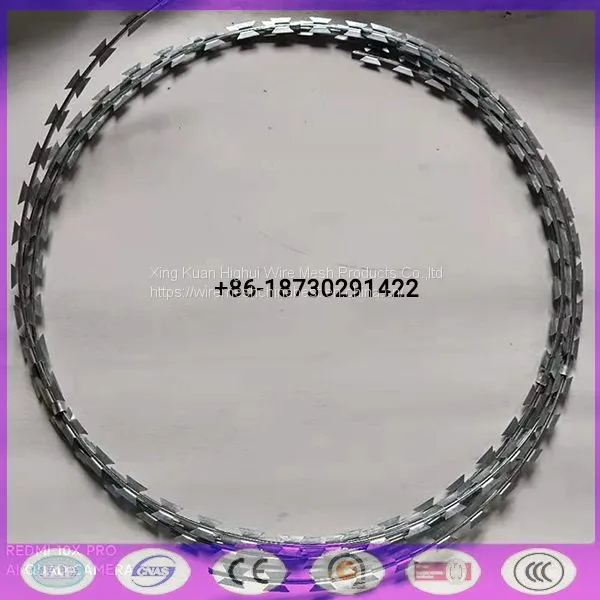 Military Grade Roll Razor Barbed Wire Non Corrosive Resistance Humidity photo-2