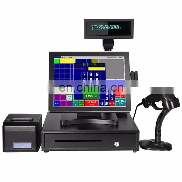 15 Inch Terminal Electronic Cash Register Cashier Machine Touch Screen Monitor Point Sale Terminals All In One Pos System photo-2