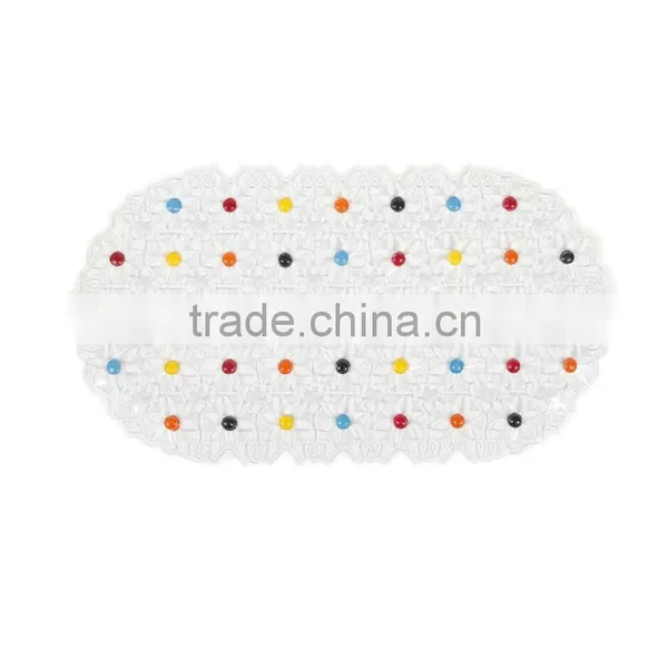 Plastic Pvc Bathroom Mat Flower Shapped Bath Mat photo-3