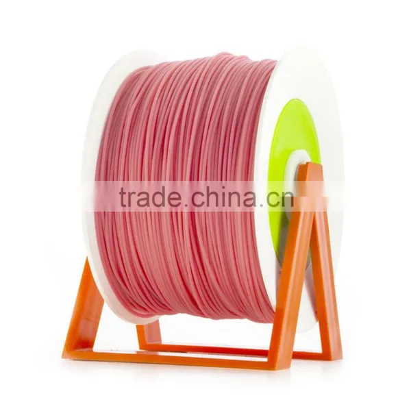 Pla 3d Printer Material Bubblegum Pink Filament With the New Spool Convertible Into a Coat Hanger. Spool Holder Included. photo-2