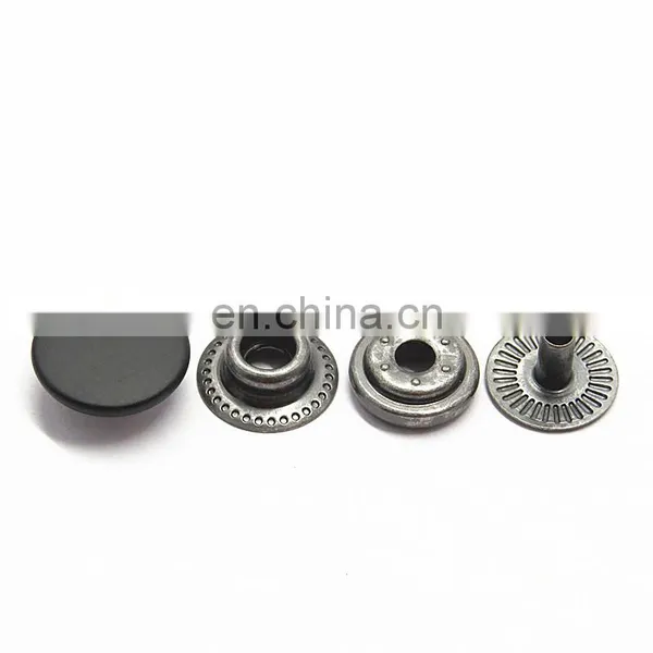 20mm Black Metal Hidden Press Snap Button photo-3