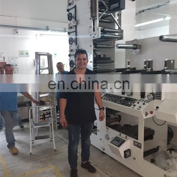 UTR320 3 Inch Air Shaft Pvc Shrink Film Label Flexo Printing Machine, LED UV Oven Sticker Flexographic Press Printer photo-2