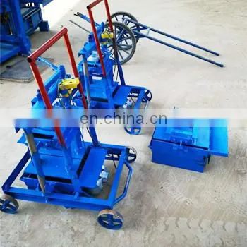 Hot Sale Manual Small Diesel Vibrating Soil Hollow Cement Laying Block Concrete Brick Making Machine photo-5