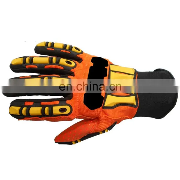 High Performance Anti Impact Touchntuff TPR Protective Antislip Mechanic Work Safety Gloves photo-3