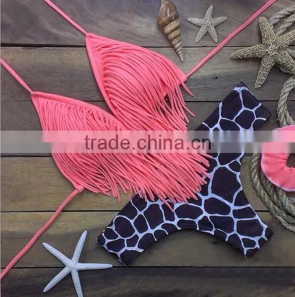 Latest Design Women Sexy Tassel Bikini photo-5