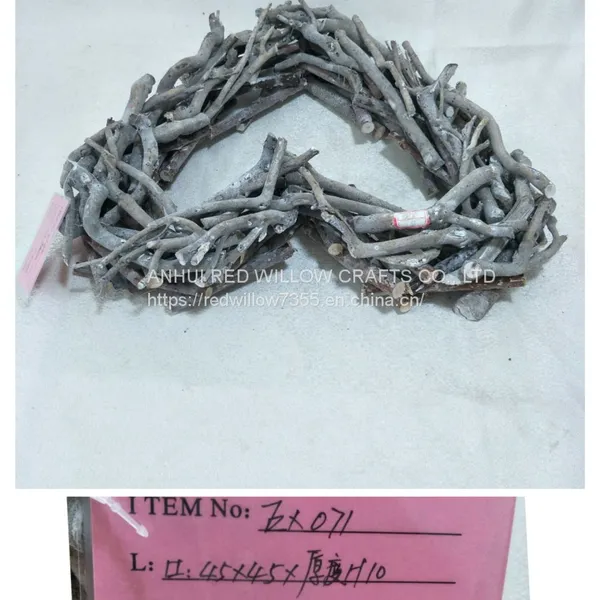 Willow and Tea Tree Twig Heart Shape Wreath photo-3