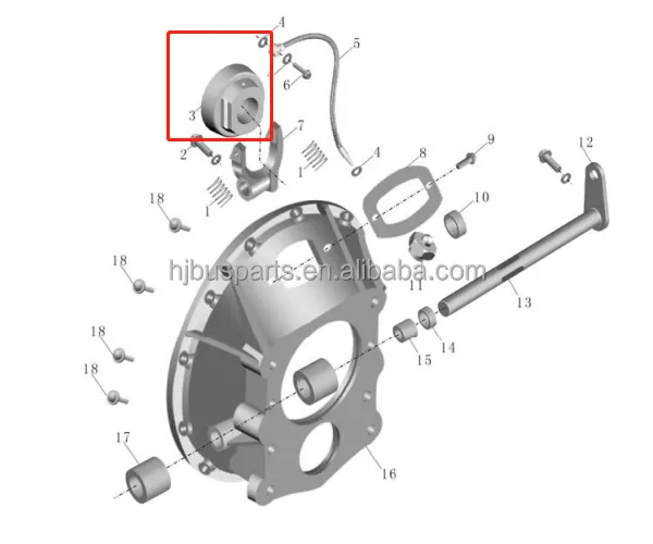 Other Performance Parts Replacement Higer Buses Important Parts KLQ6128K Bearing Assy Inside Rear 31XG5-04501 Price of New Higer Bus photo-2