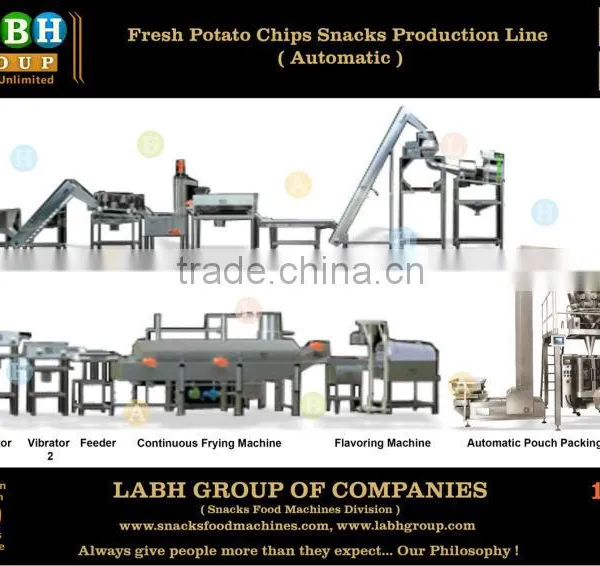 Fresh Potato Chips Crisps Production Line