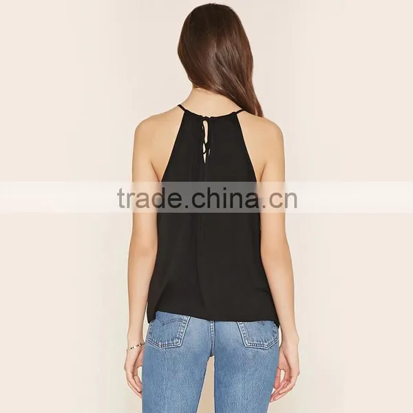 Black Sexy Saree Blouse Designs Sleeveless Lady Blouse & Tops photo-2
