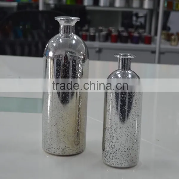 Small Size Silver Illuminated Flower Vase Silver Vases photo-5