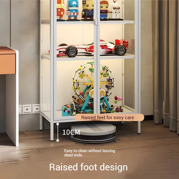 Minimalist Dining Room Display Cabinet DS-DR256 With Anti-corrosion Coating for Wine and Glassware |Modern Glass Drinks Cabinet -Best Selling