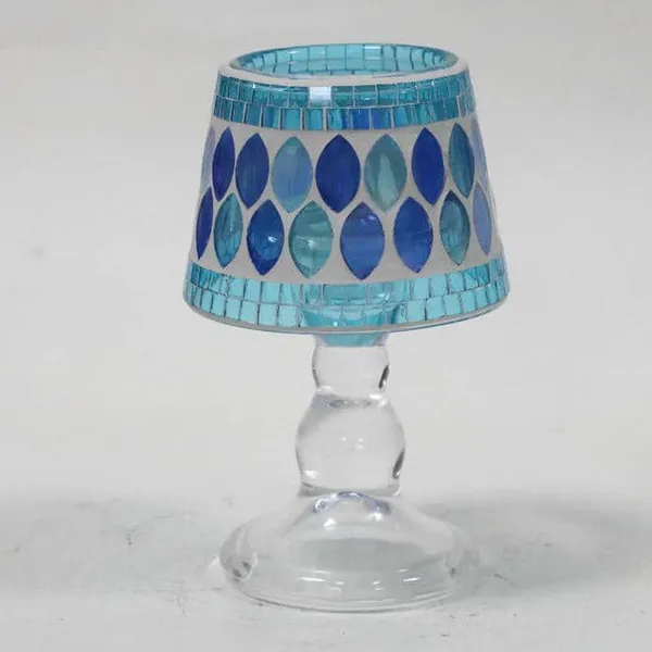 Glass Vessel Container Mosaic Vase photo-5