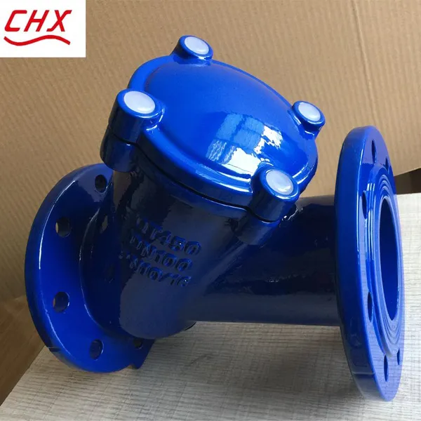 DIN Excellence PN10/16 150LB DN50-300 GGG50 Ductile Cast Iron Ball Type Check Valve Soft Seal Durable Swing Manual General photo-4