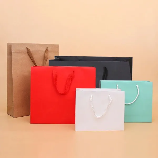 Kraft Paper Grey Bag for Garment in Shenzhen photo-4