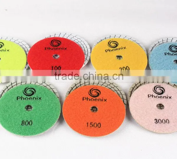 Wet and Dry Flexible Resin Diamond Floor Polishing Pads For Marble photo-2