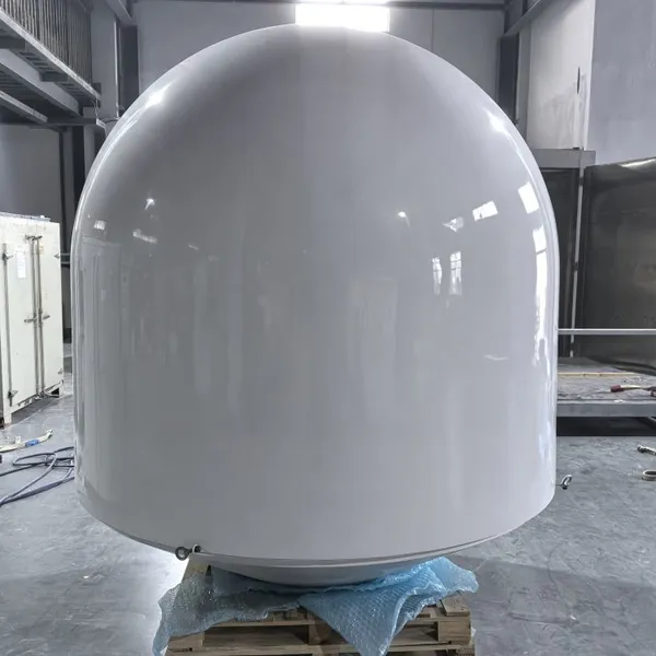 X-Band Mushroom FRP Radome 8-12GHz Reinforced Wave Transparent Antenna Cover