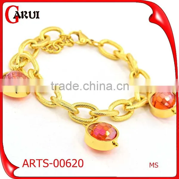 Stainless Steel Jewelry Crystal Pendant Gold Hand Chain Fashion Design Supplier's Choice photo-2