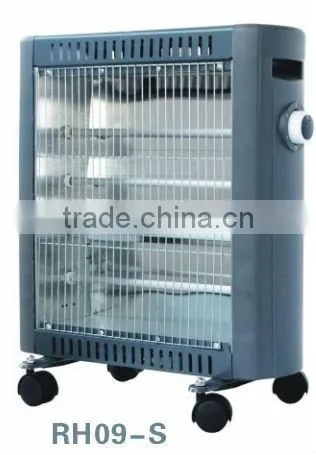 4tubes1600W CE/GS/ROHS Safety Tip Over Switch/ Thermal Fuse/with Wheel/convect Function/warm Fast/ Electric Heater Quartz Heater