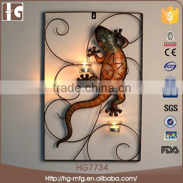 Gecko Home Decoration Cast Wrought Iron Wall Decor photo-2