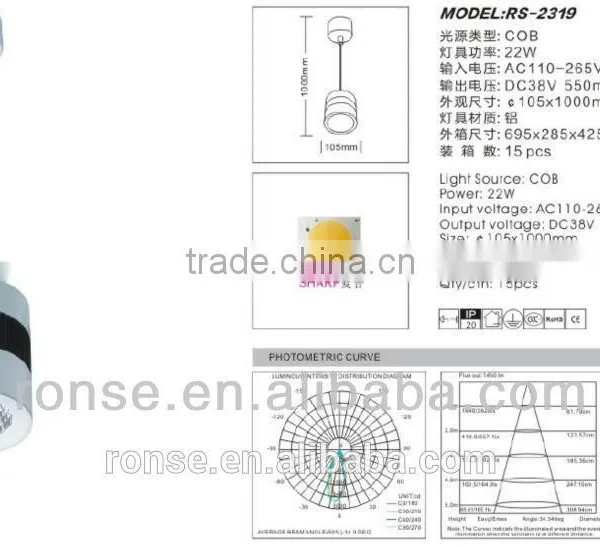 Ronse 20W Led Cob Pendant Light Modern Design 2015 Hot-selling(RS-2319) photo-2