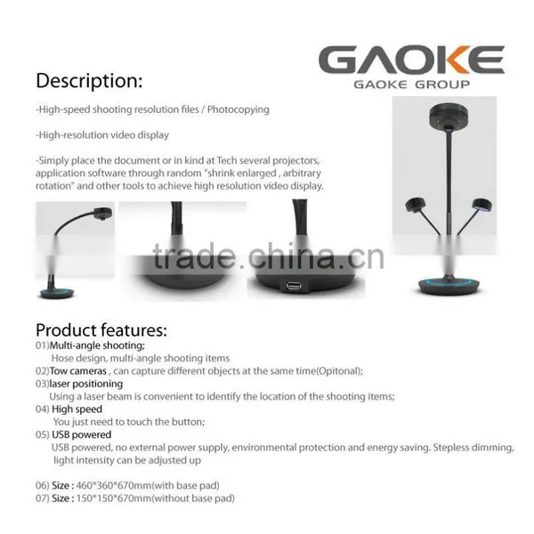 Portable Scanner Document Camera With Multi-angle Shooting,USB Powered,LED Light. photo-2