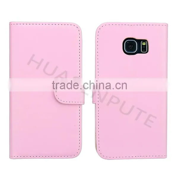 New! Flip PU Wallet Leather Case Cover For Samsung Galaxy S6 Edge Wallet Leather Case photo-2