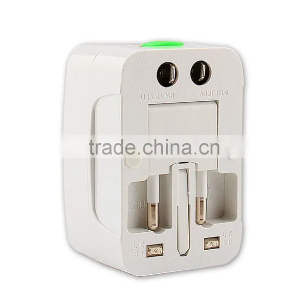 Universal Travel Plug Socket Adapters All in 1 Travel Worldwide US UK AU EU FR DE ES SG BR RU CA NZ IT CL MX Electrical Power Pl photo-2
