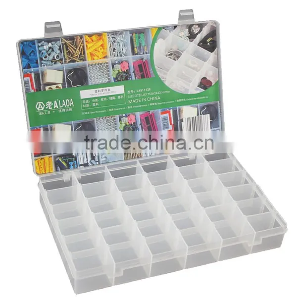 36grids Transparent Home Use Hardware Tool Box Work Bin Transparent Bin photo-4