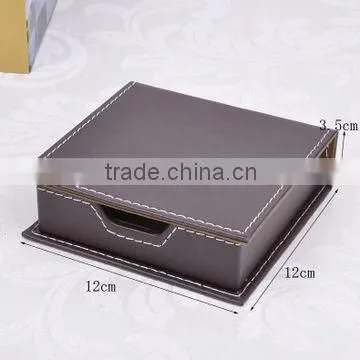 High Quality Custom Handmade Leather Memo Pad Box photo-2