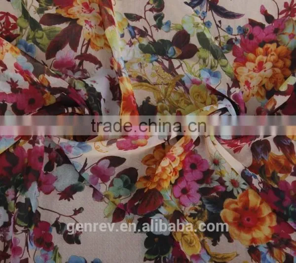 Digital Printing on Fabric Chiffon Printed Polyester Chiffon Fabric Digital Fabric Printing photo-5