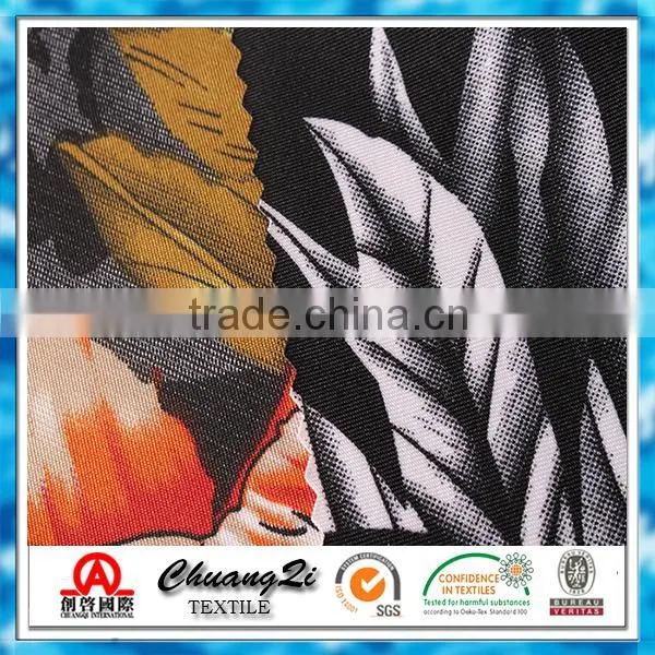 DTY Knitted Textile Polyester Spandex Digital Printed Fabric photo-3