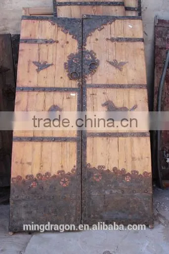 Chinese Antique Soild Wood Carving Door photo-2
