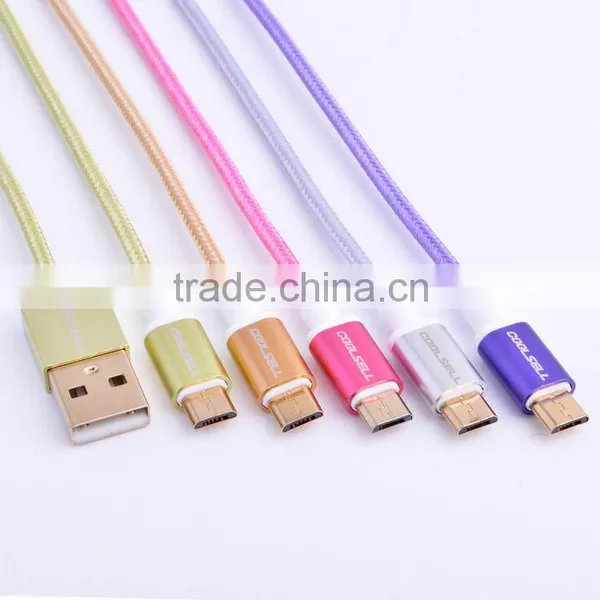High Quality Micro Usb 2.0 Charger Cable With Aluminum Connector photo-3