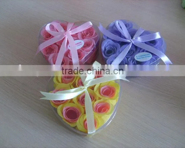 Rose Petal Soap With Heart Shape Box photo-4