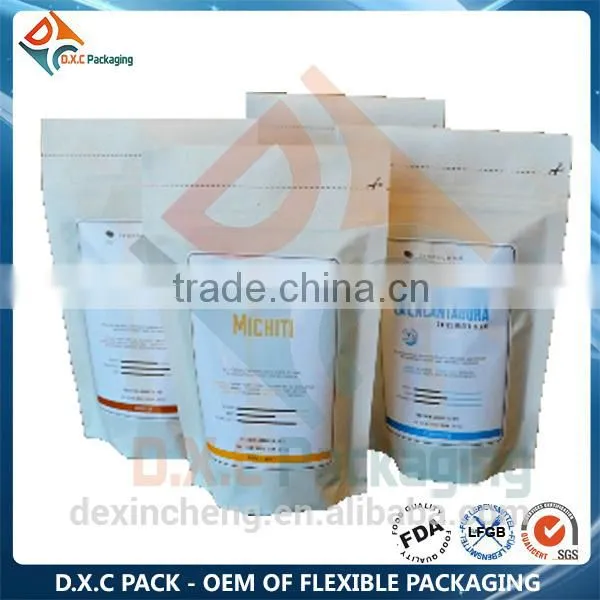 Kraft Paper Lined Foil Doypack/Bag For Snack Food Packaging photo-4