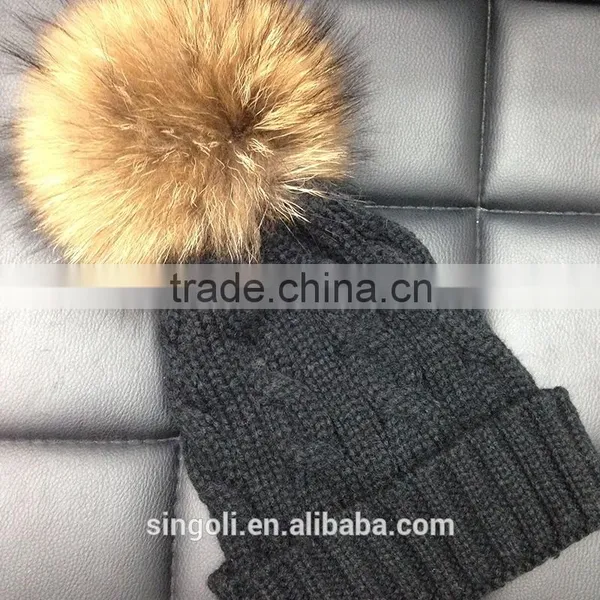 2015 Fashion Hot Sell Sidonie Pom Beanie photo-3