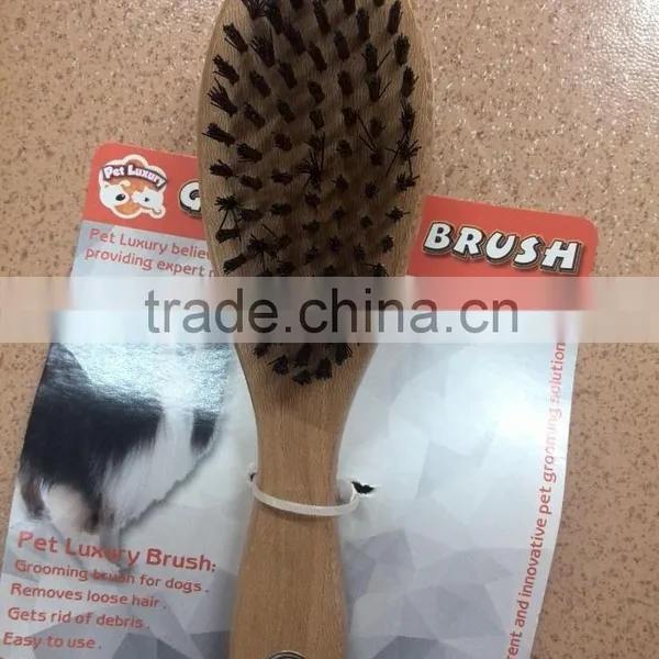 2016 Easy Clean Anti-allergic Pet Grooming Products Rubber Handle Big Stainless Steel Dog Comb photo-4